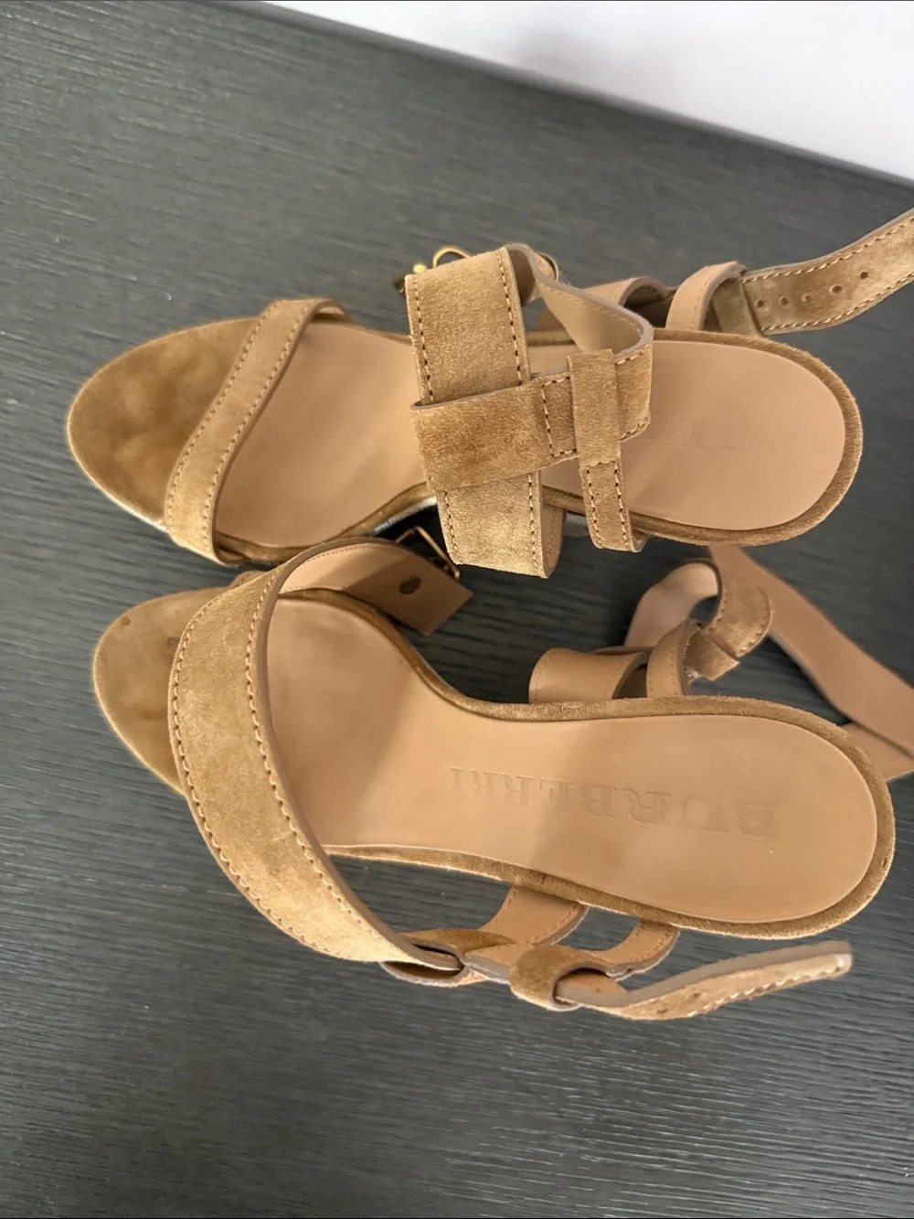 Burberry wedge sandals